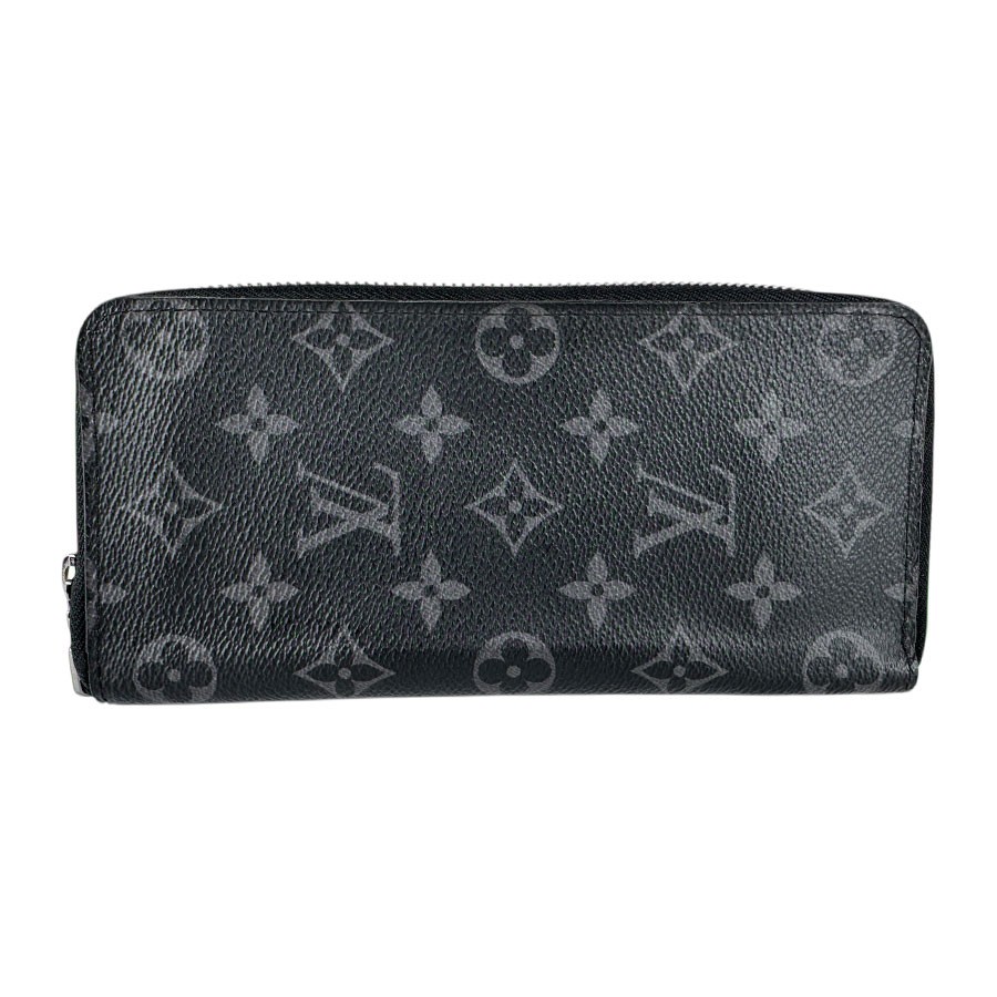 LOUIS VUITTON Monogram Eclipse Round Zipper Long Wallet Zippy Wallet