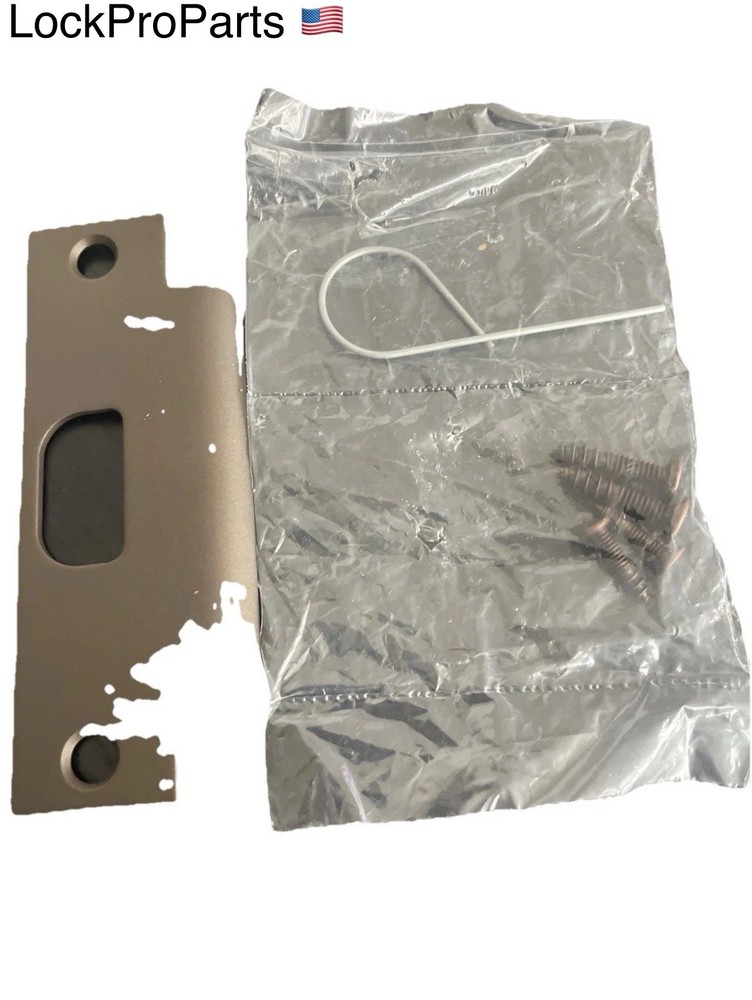 ASA Commercial Stainless  Brown color Commercial Strike Plate, 4-7/8” x 1-1/4”