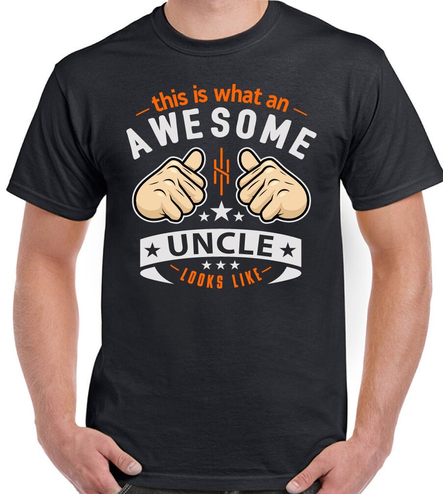 Uncle T-Shirt This Is What An Awesome Looks Like Mens Funny Fathers Day Xmas D2
