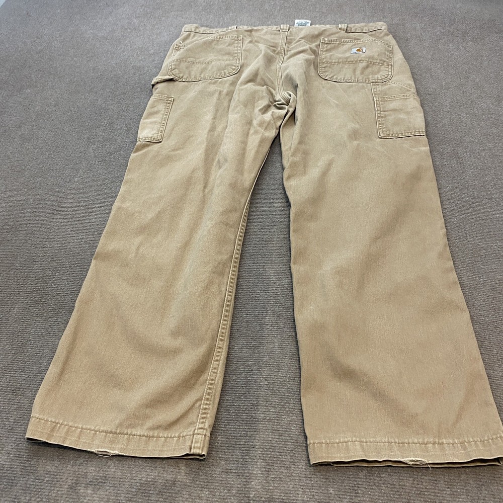 Carhartt Pants Mens 42x30 Carpenter Workwear Construction B324 DKH Distressed