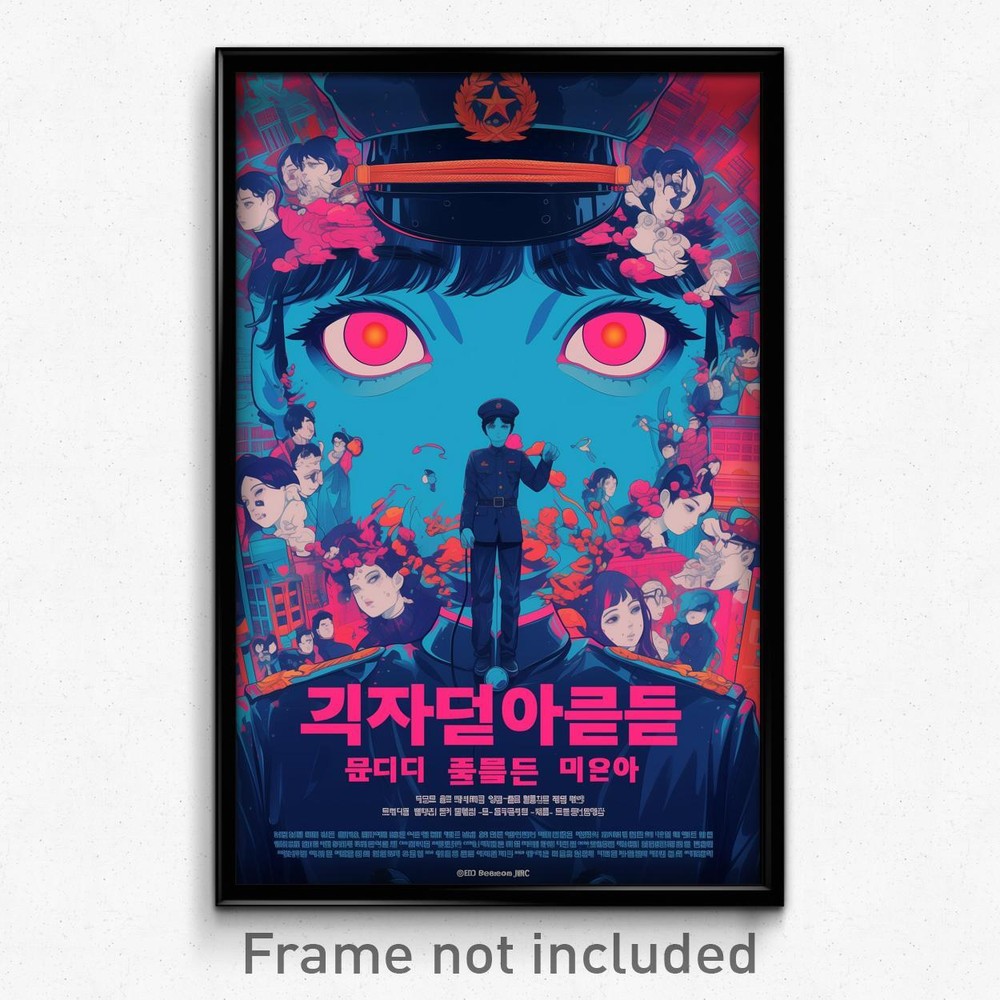 Korean Movie Poster - Superb Schnitzel (Korea Psychedelic Art Retro Film Print)