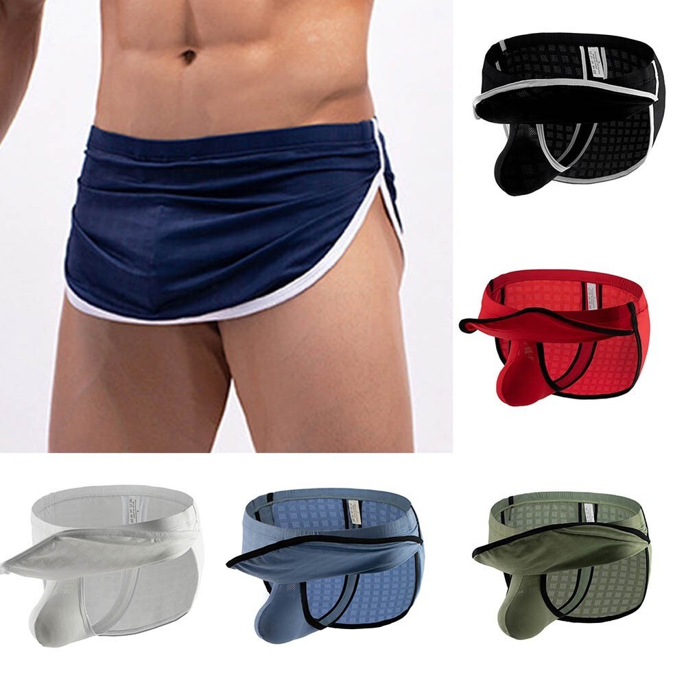 Fashion Men Underwear Thongs Pouch Shorts Size M~2XL Soft Thong Trunks