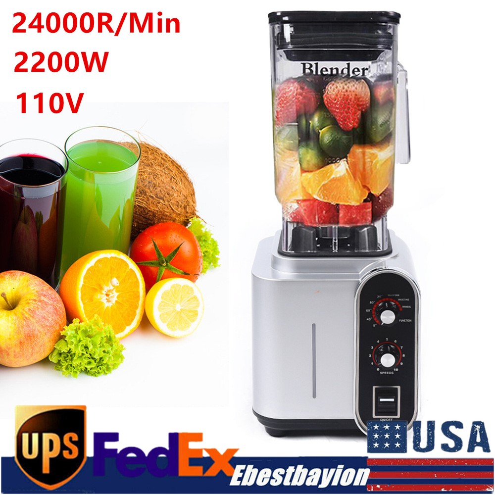 2200W Commercial Electric Smoothie Blender Fruit Juicer Maker Ice Mixer Machine