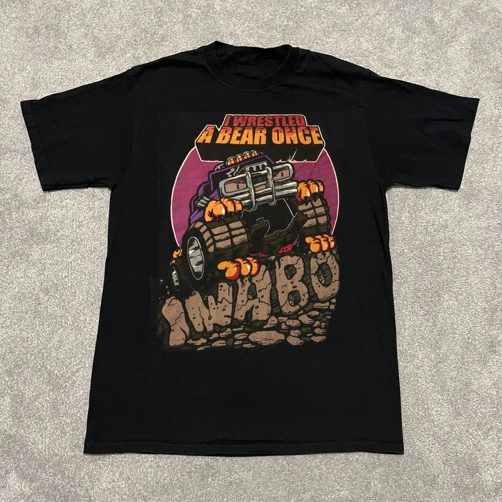 i wrestled a bear once Band T-shirt Cotton Unisex Tee Size S-4XL BO353