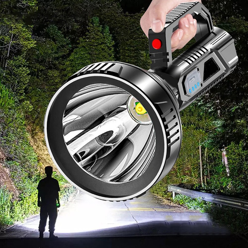 3-Mode LED Searchlight – Portable Strong Torch for Hiking Fishing Emergency