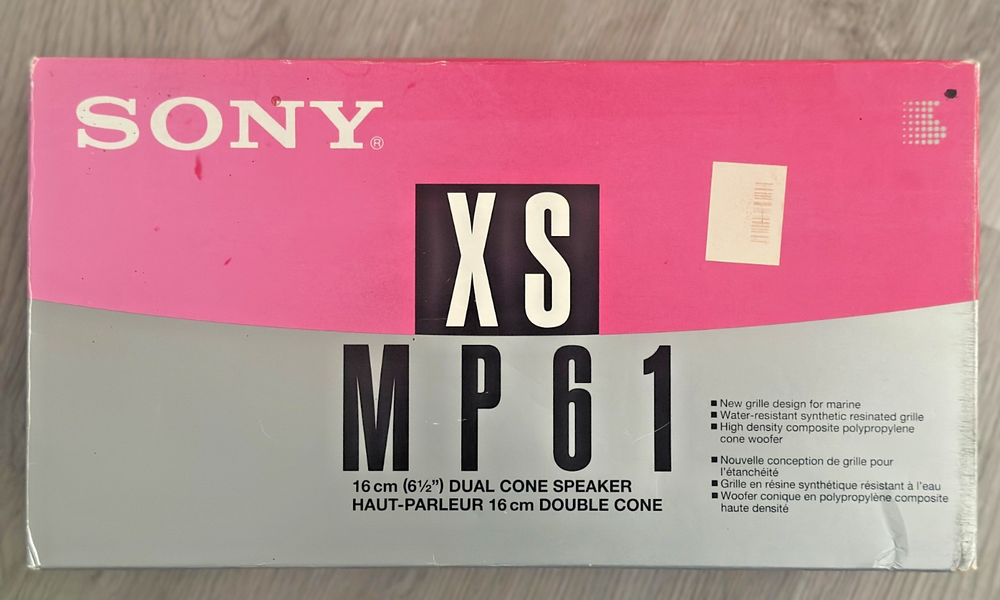 Set of Two Sony Marine XS Mp61 Dual Cone Speakers 80w