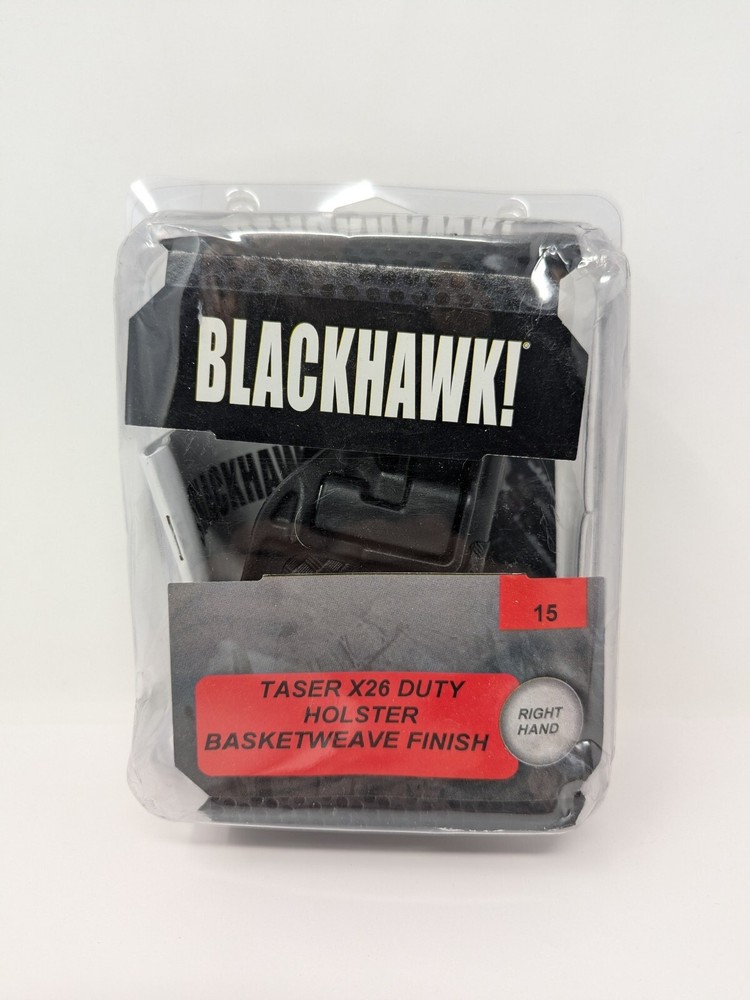 Blackhawk Taser X26 Duty Right Hand Black Basketweave 44H015BW-R NEW