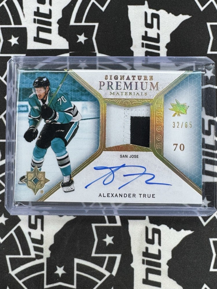 2020-21 Upper Deck Ultimate Collection Rookie Signature Premium Materials