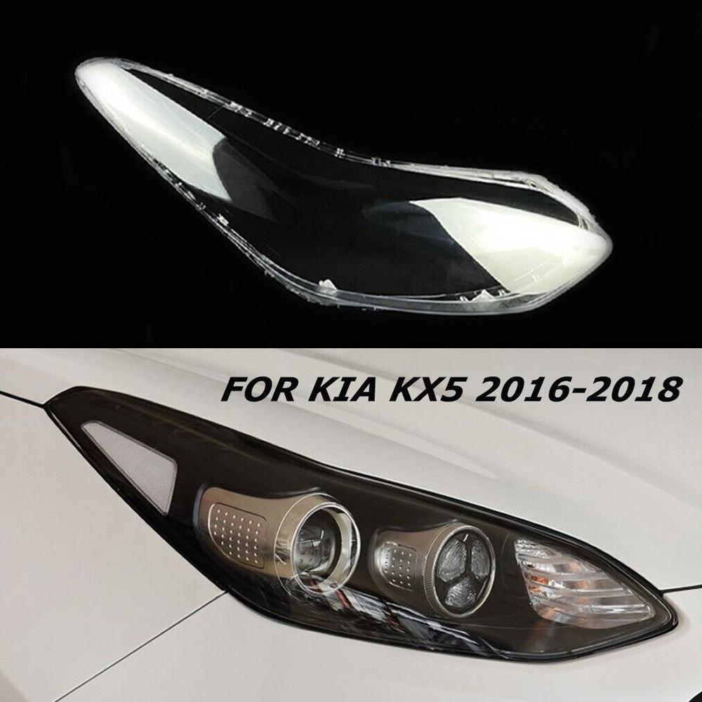 For Kia KX5 2016-2018 Headlight Cover Lens Replacement Transparent Right Side