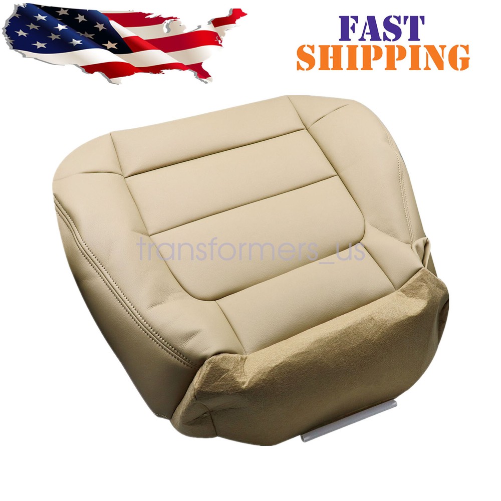 2001-2003 Ford F-150 Lariat Tan Leather Driver Side Bottom Seat Cover