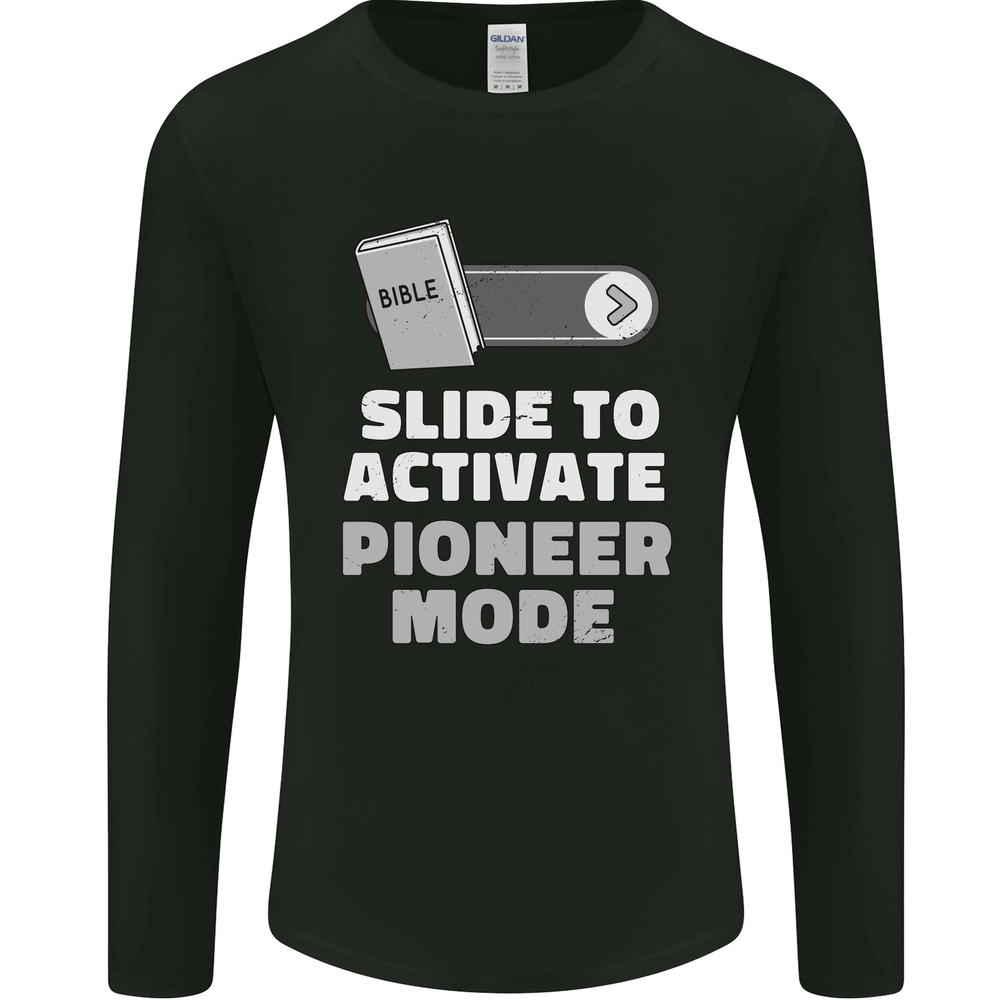 Christian Pioneer Mode Funny Christianity Mens Long Sleeve T-Shirt