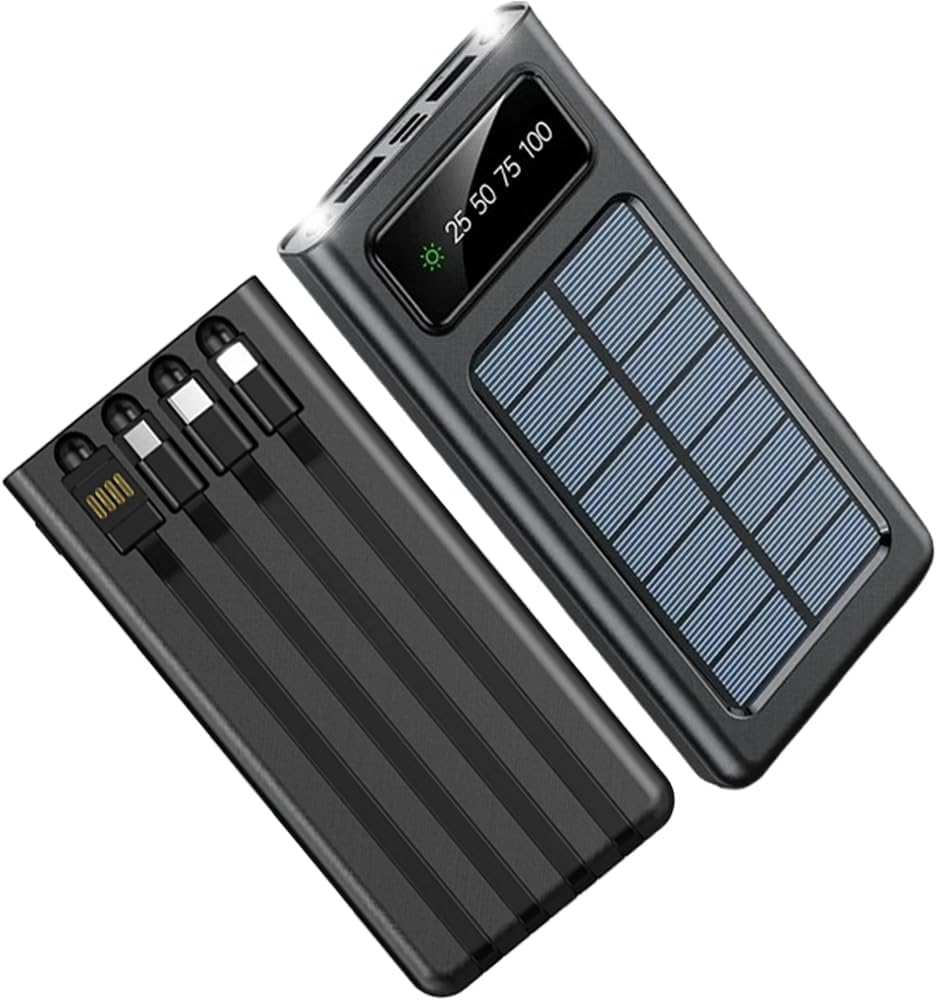 Power-Bank-Solar-Charger - 20000Mah Portable Charger,Solar Power Bank,Camping...