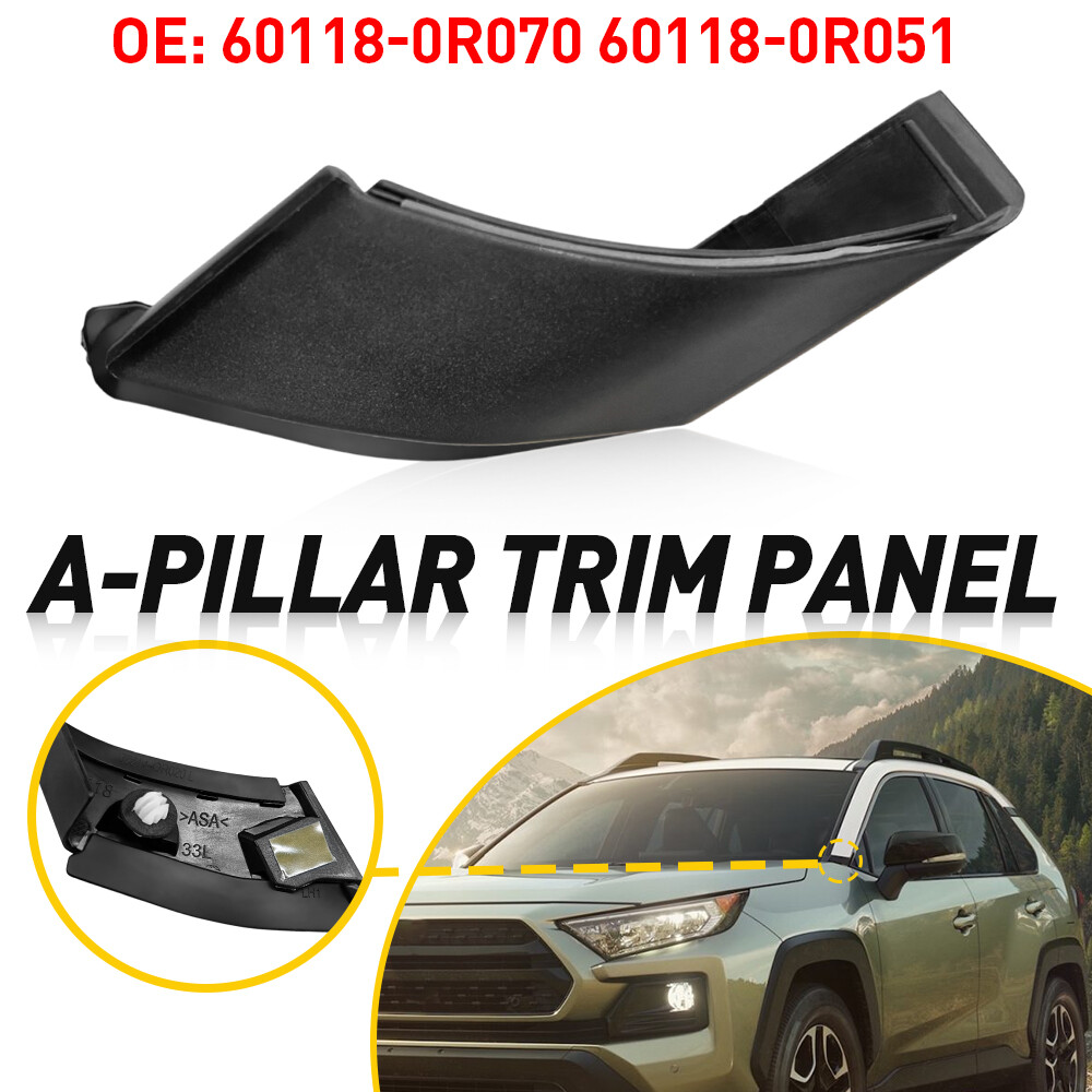 Left Driver Side A-Pillar Trim Panel Cover for 2019-23 Toyota RAV4 - Durable OEM Fit
