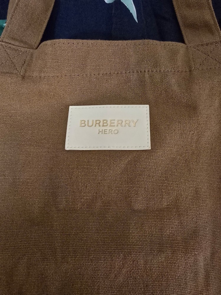 Burberry Hero Fragrance Cotton Tote Brown