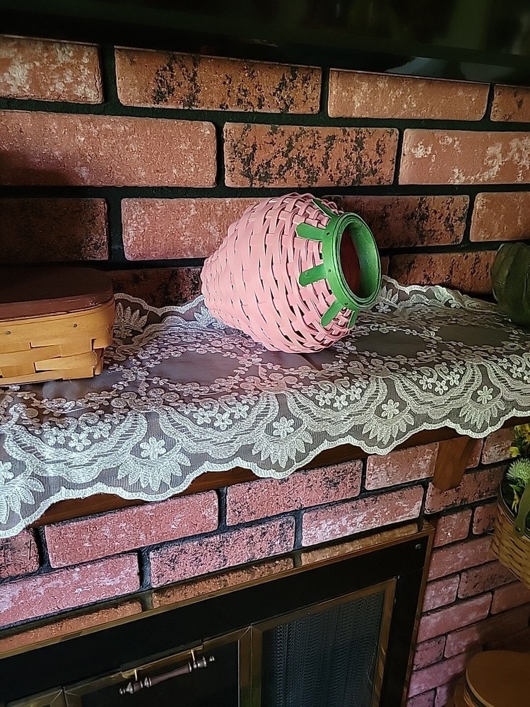 Dresden & Company WOVEN PINK STRAWBERRY BASKET - NEW - Limited Time - D&Co-image