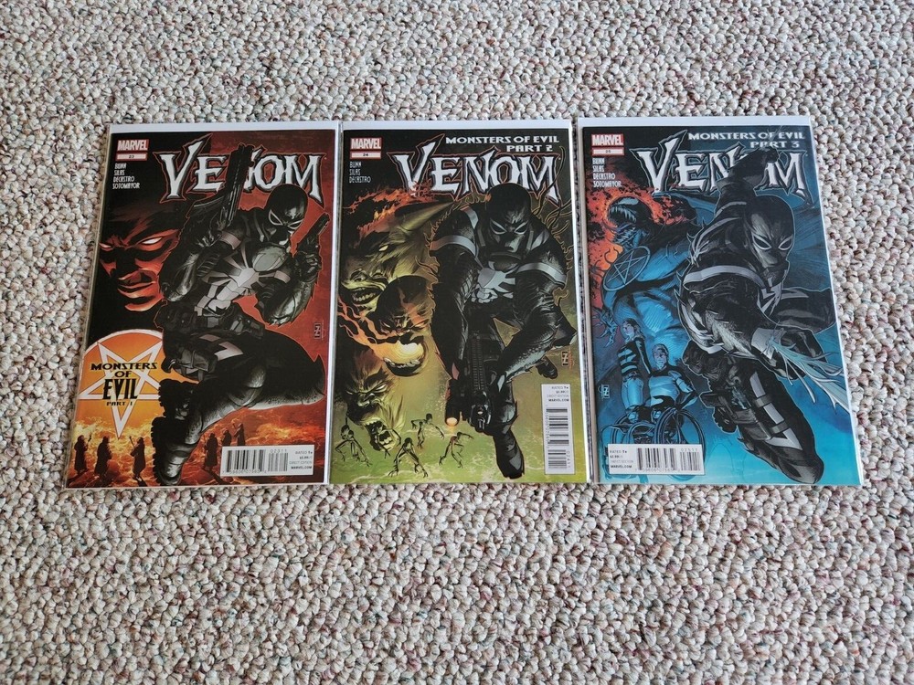 Venom Monster of Evil Comics Parts 1-3 Brand New Unread