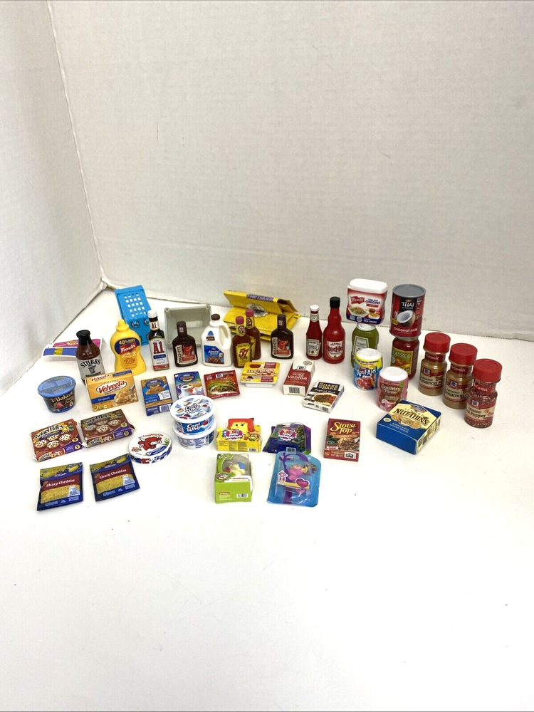 ZURU Mini Brands Foods Drinks Register Cart Toys Mixed Lot of 42