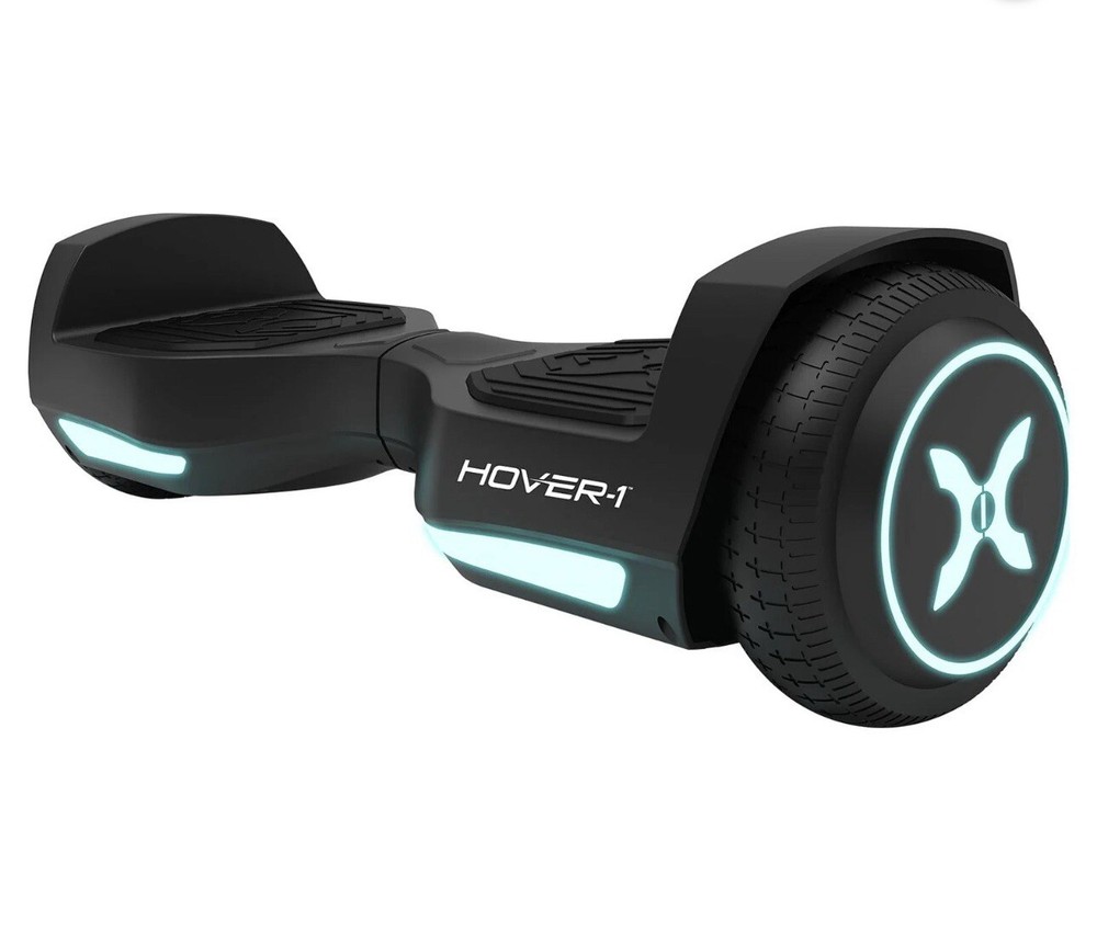 Hover-1 Rebel Hoverboard for Teens with LED Lights – 6mph Max Speed in Sleek Black