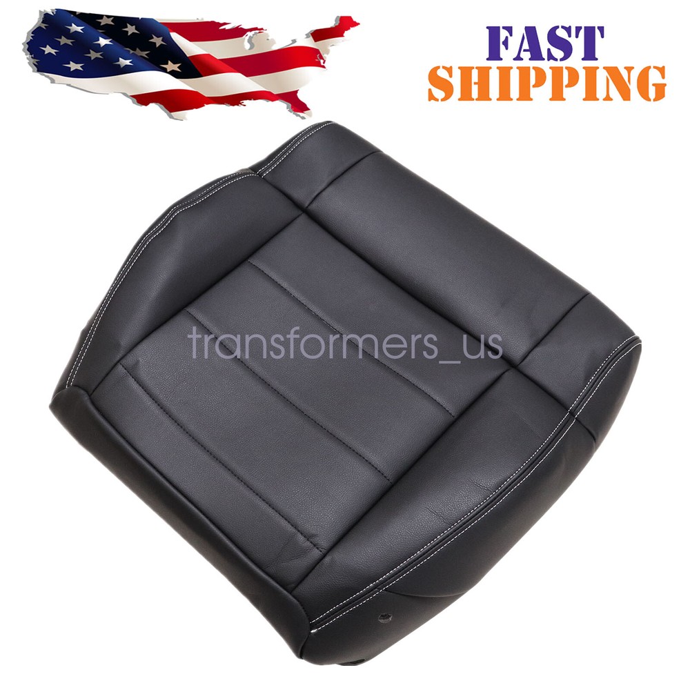 Front Driver Bottom Replacement Leather Seat Cover For 2008-2012 Jeep Wrangler