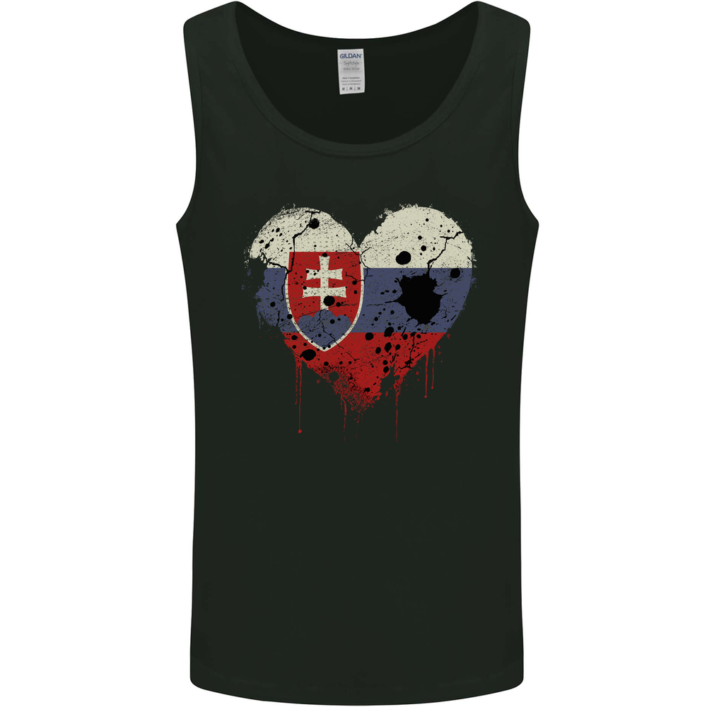Love Slovakia Flag Slovakia Day Football Mens Vest Tank Top