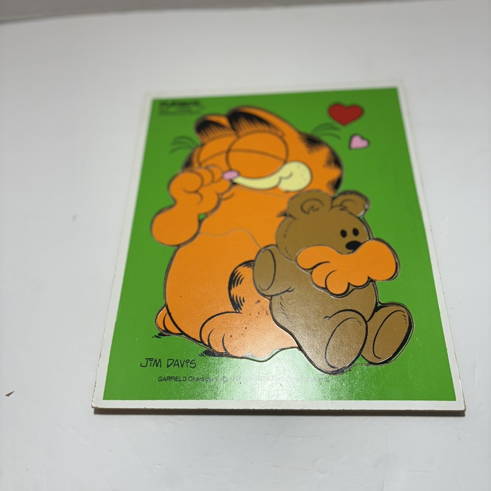 Huge Vintage Playskool  Wood Puzzles Al Complete