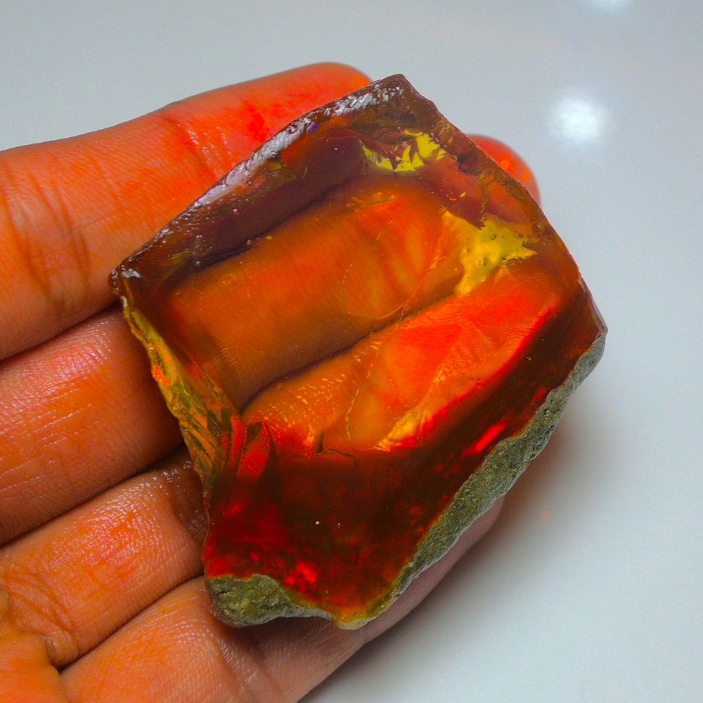 Stunning Ethiopian Opal Rough 210.00  Cts, Large Oil Opal Specimen Natural Opal