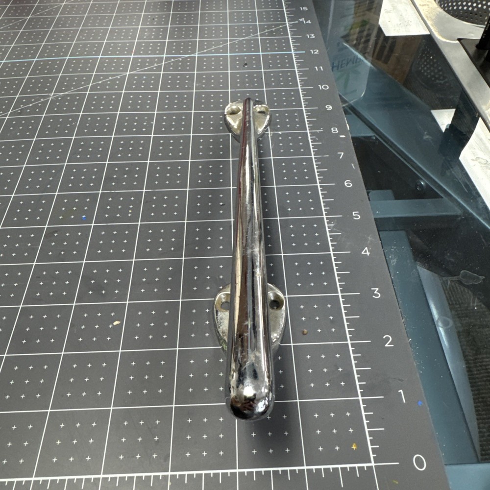 Vintage Boat Hand Grab Railing Cleat Stainless Two Point Contact