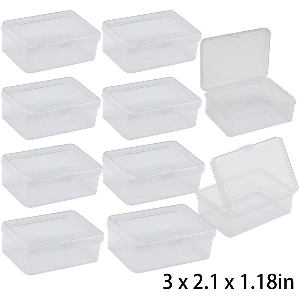 10PC Small Plastic Storage Container Box DIY Coins Screws Jewelry Travel Beads