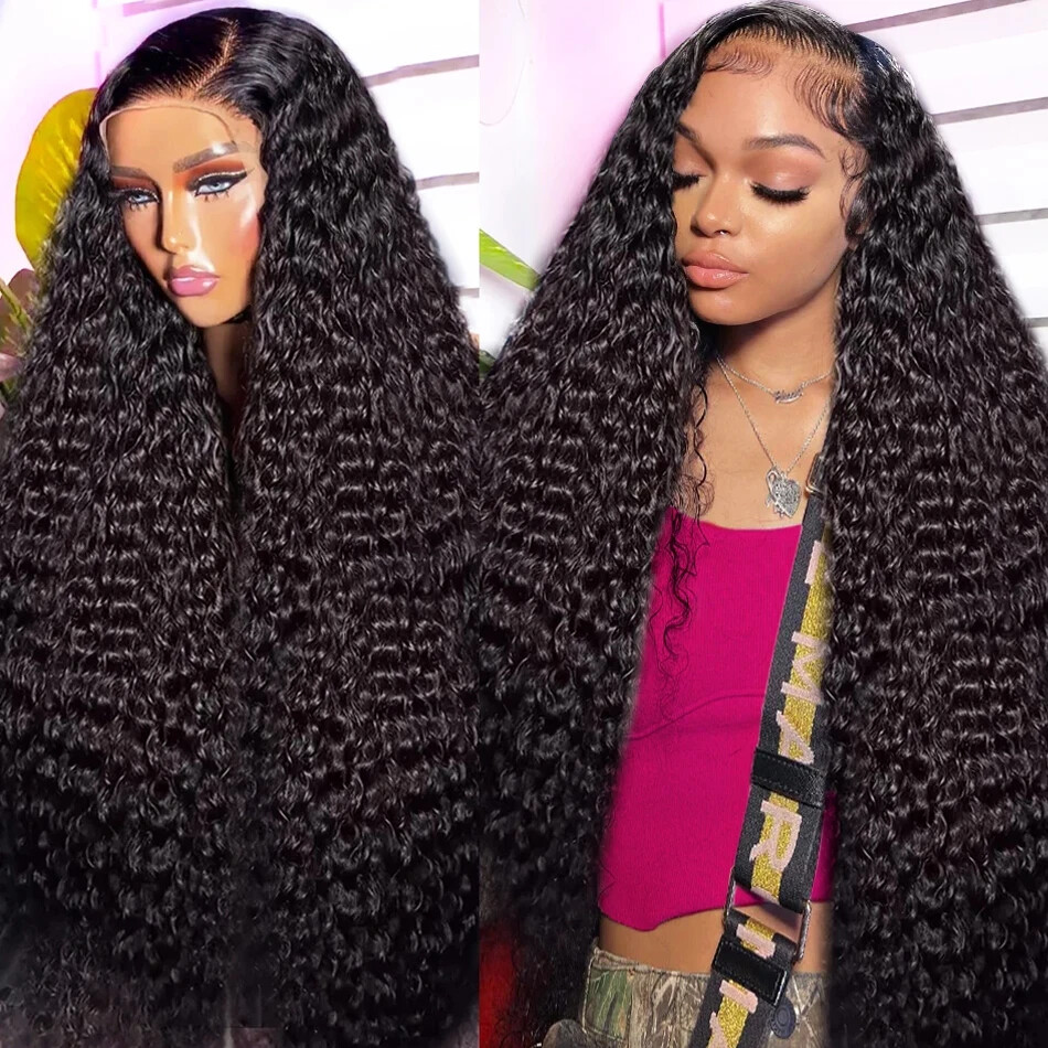 5x5 HD Transparent Glueless Curly Lace Front Human Hair Wig Ready to Wear