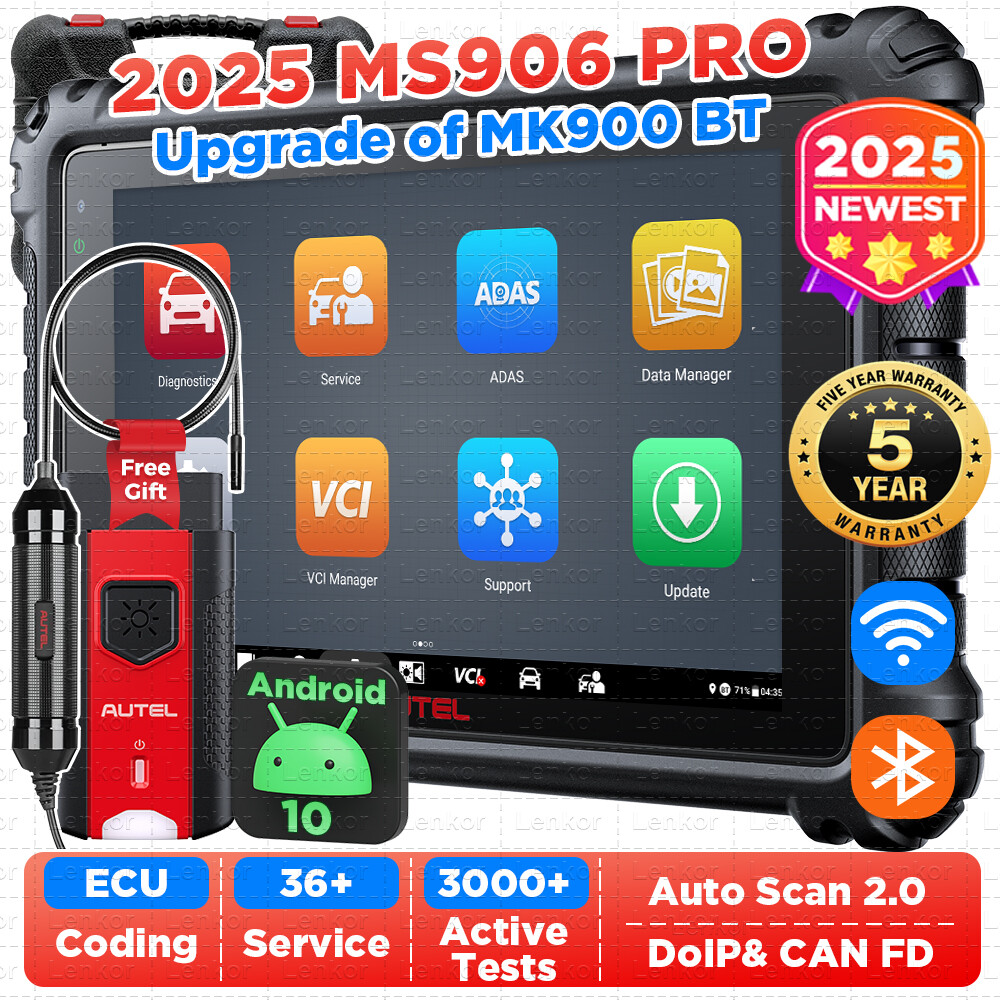 2025 Newest Autel MaxiSys MS906 Pro C0ding Full System Diagnostic Scanner Tool