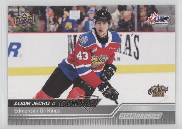 2023-24 Upper Deck CHL Star Rookies Adam Jecho #384