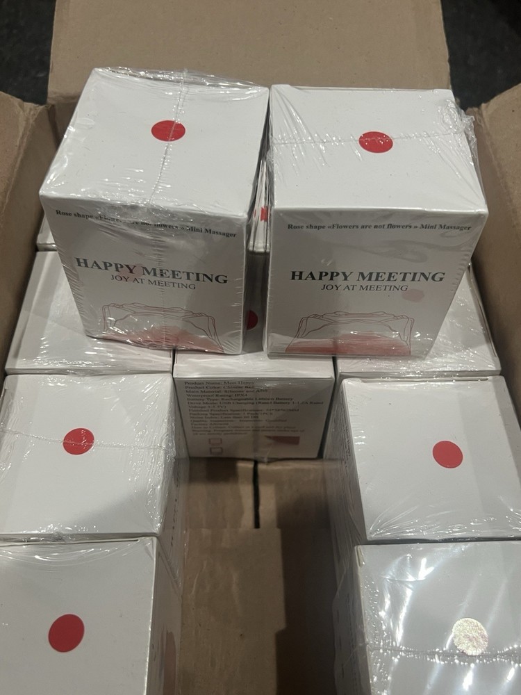 Rose Shaped Mini Massager for Women Happy Meeting *New & Sealed* CASE OF 12