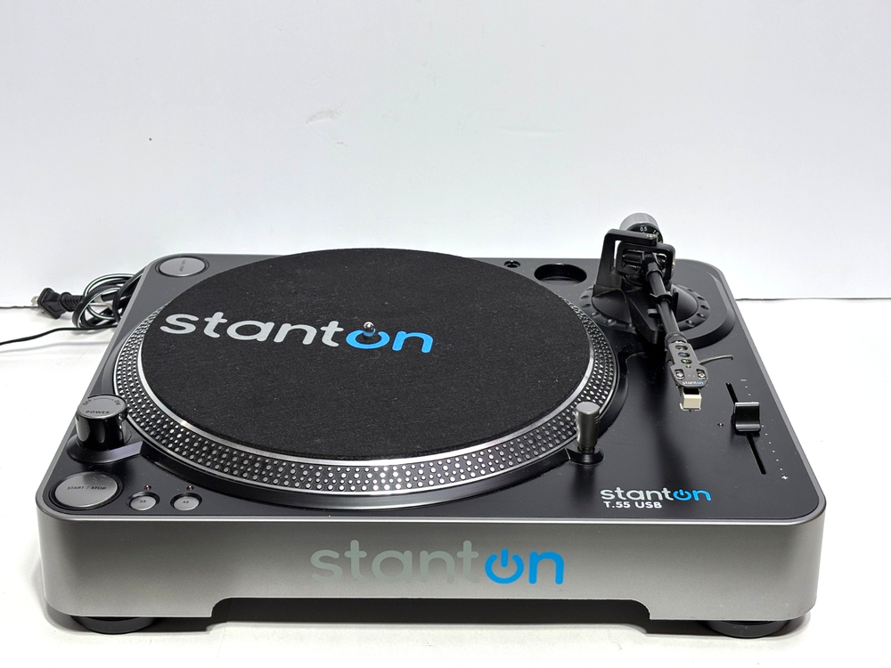 Stanton T55 USB Belt Drive DJ Turntable with USB Connectivity