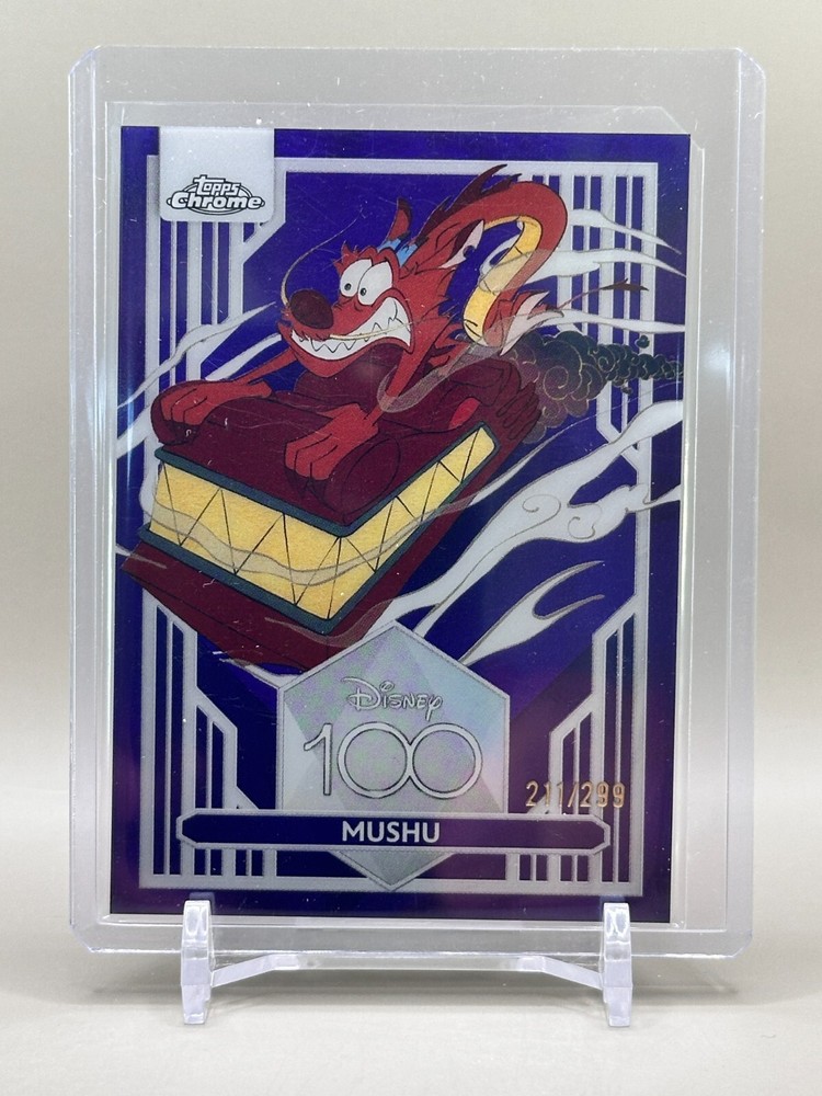 2023 Topps Chrome Disney 100 #41 Mushu Purple 211/299