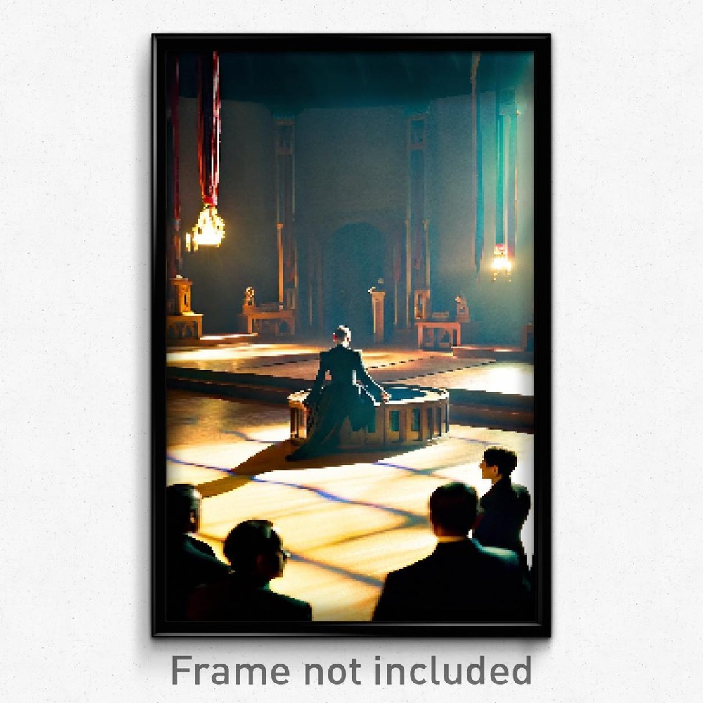 8 Bit Psychedelic Pixel Art Poster - Antechamber Video Game Print