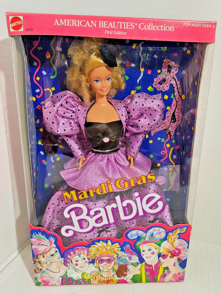 Vintage 1987 Mardi Gras Barbie American Beauties Collection #4930 Original Box