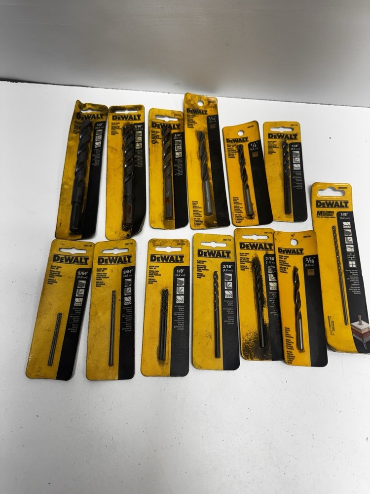 DeWalt Drill Drill Bits Assorted Lot Of 13 Varieties