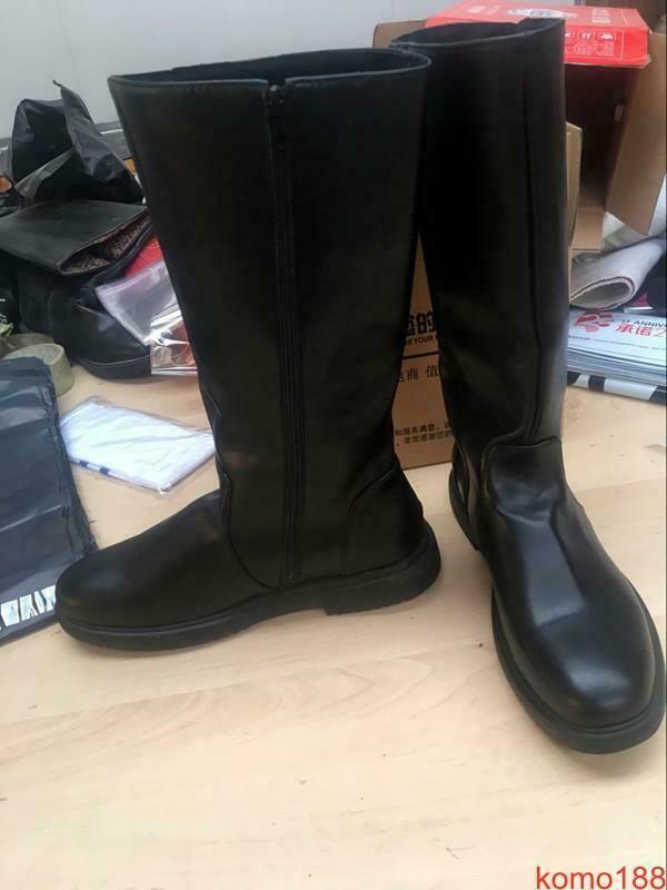 Men's Tactical Combat Knight Riding Boots - Military Style Mid-Calf Shoes