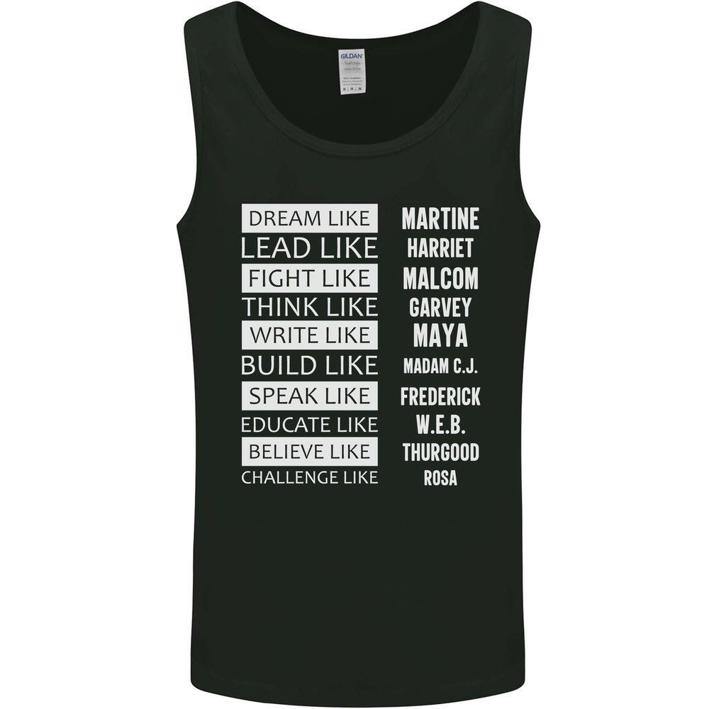 Dream Like Black Lives Matter History Month Mens Vest Tank Top