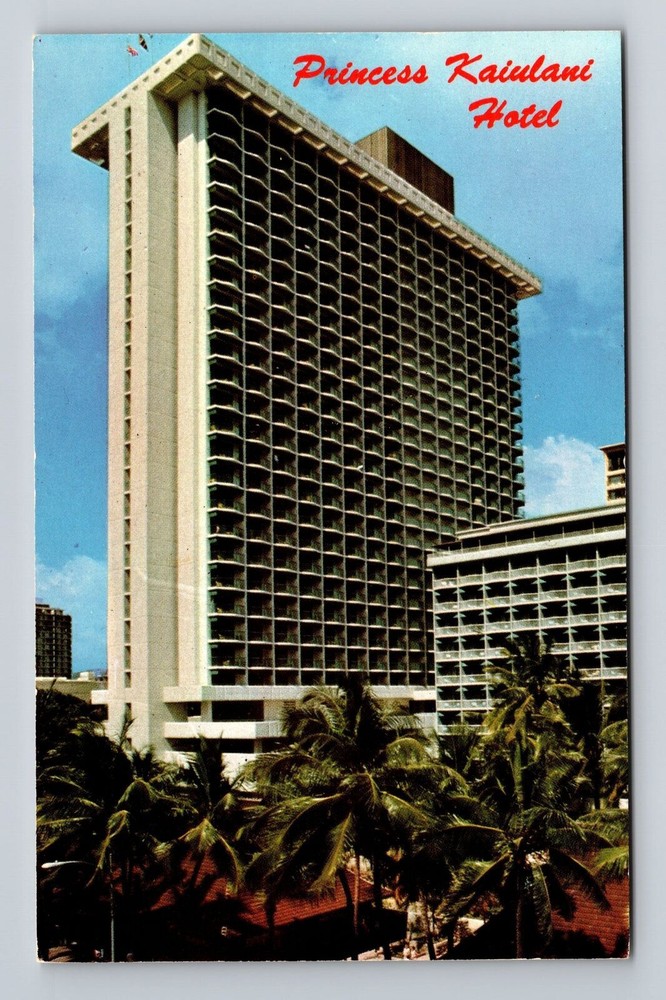 Waikiki HI-Hawaii, Princess Kaiulani Hotel, Souvenir, Vintage Postcard