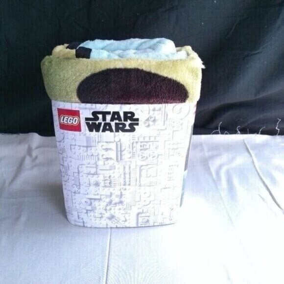 The Child Star Wars Lego The Mandalorian Soft Plush Throw Blanket