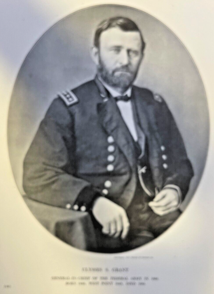 1912 Vintage Illustration General Ulysses S. Grant Civil War