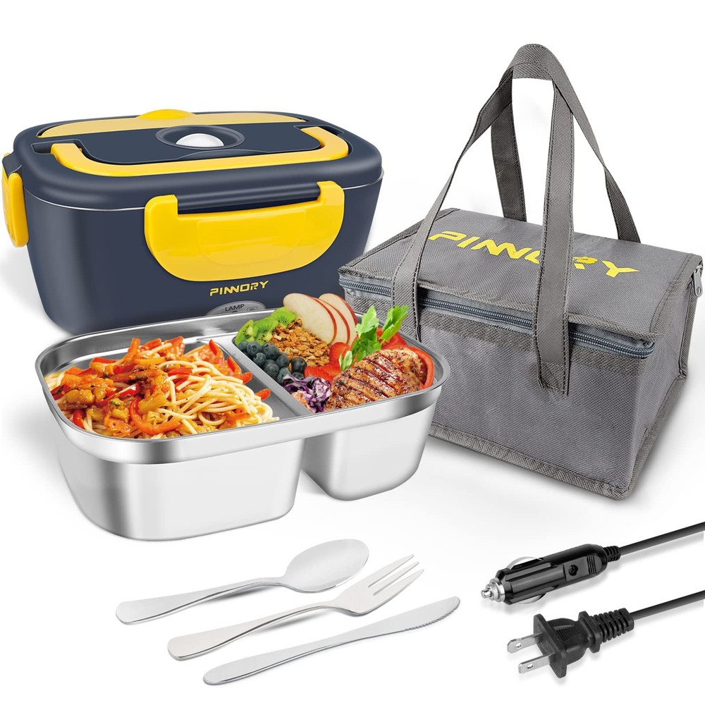 80W Electric Lunch Box Food Heater – 1.5L Portable Warmer for Adults