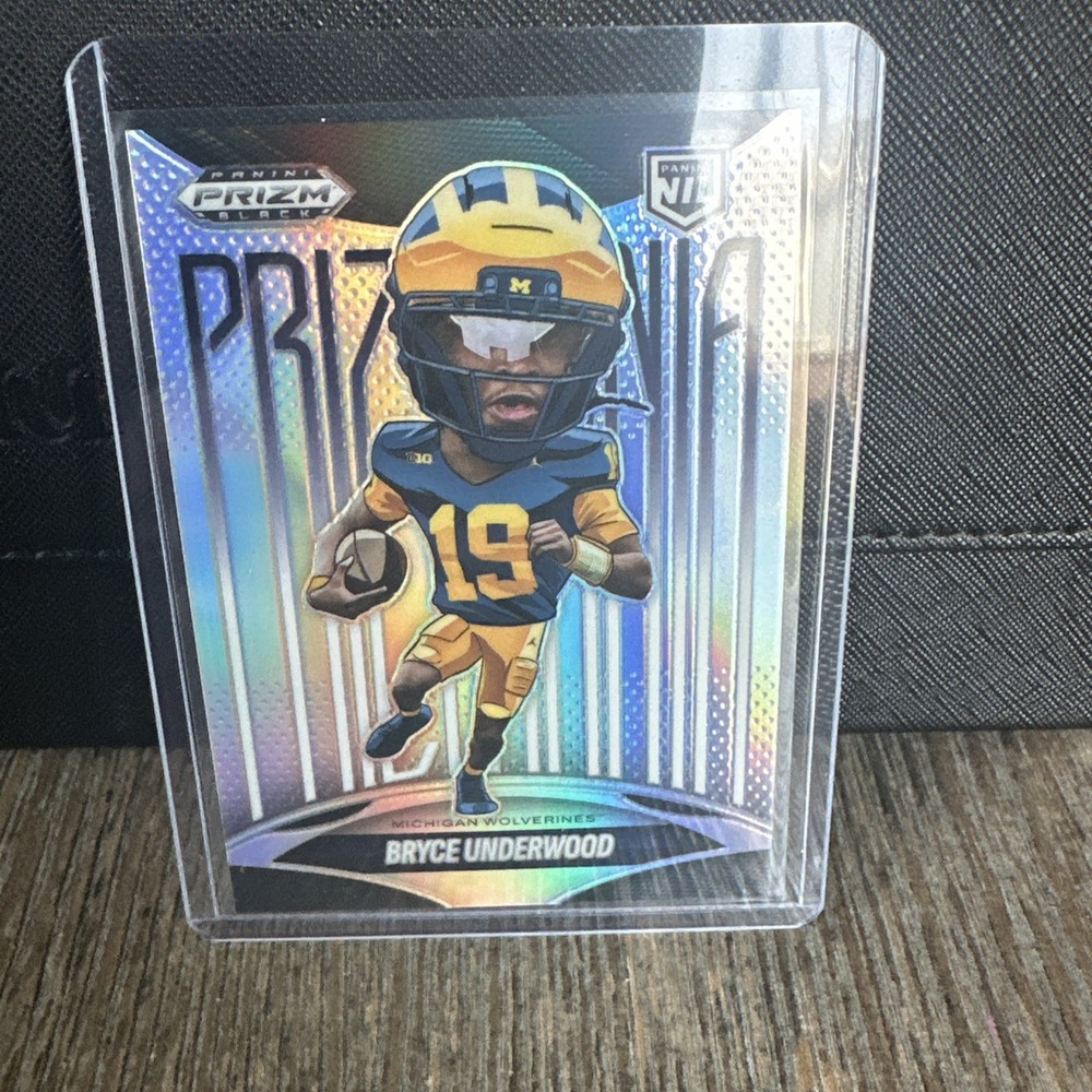 BRYCE UNDERWOOD 2025 Prizm Black SSP CASE HIT PRIZMANIA  Michigan Wolverines NIL