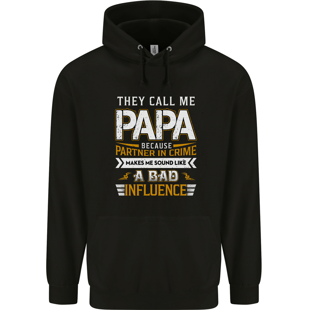 They Call Me Papa Funny Fathers Day Mens 80% Cotton Hoodie