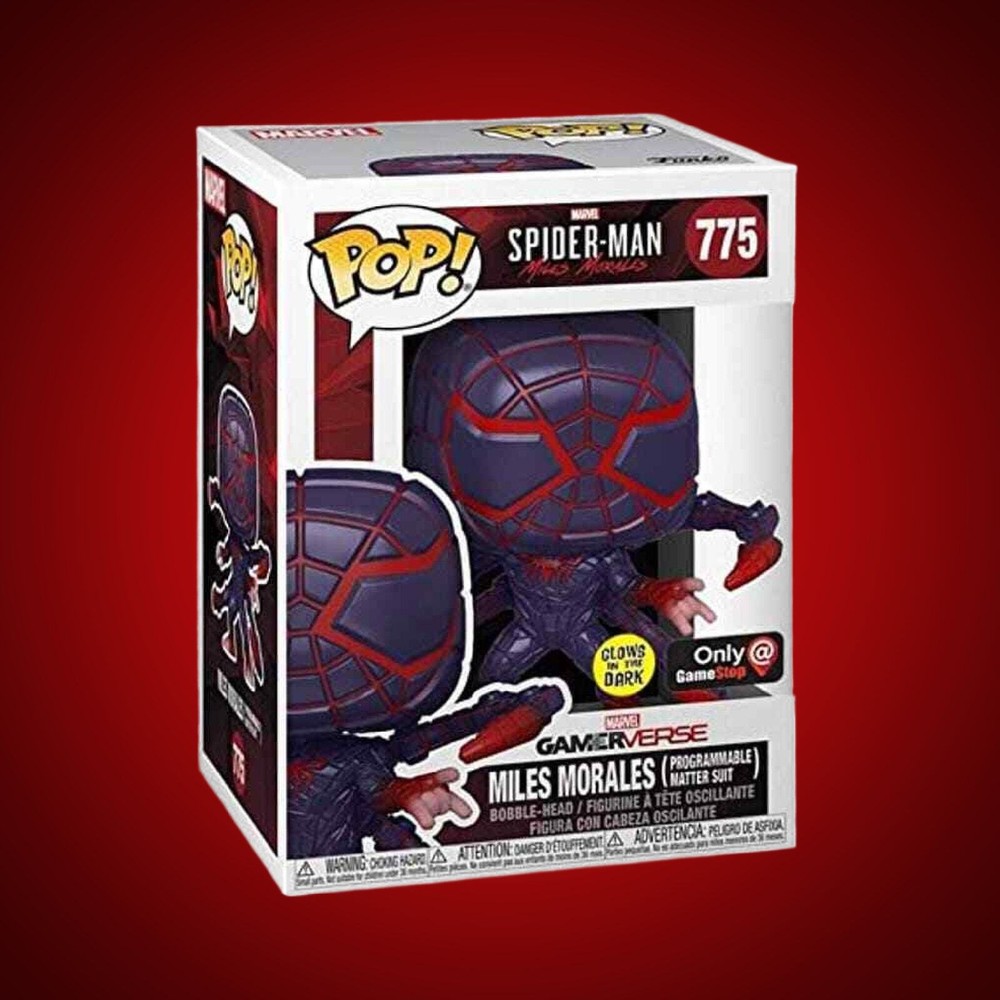Marvel Spider-man Miles Morales Exclusive Glow Funko Pop 775