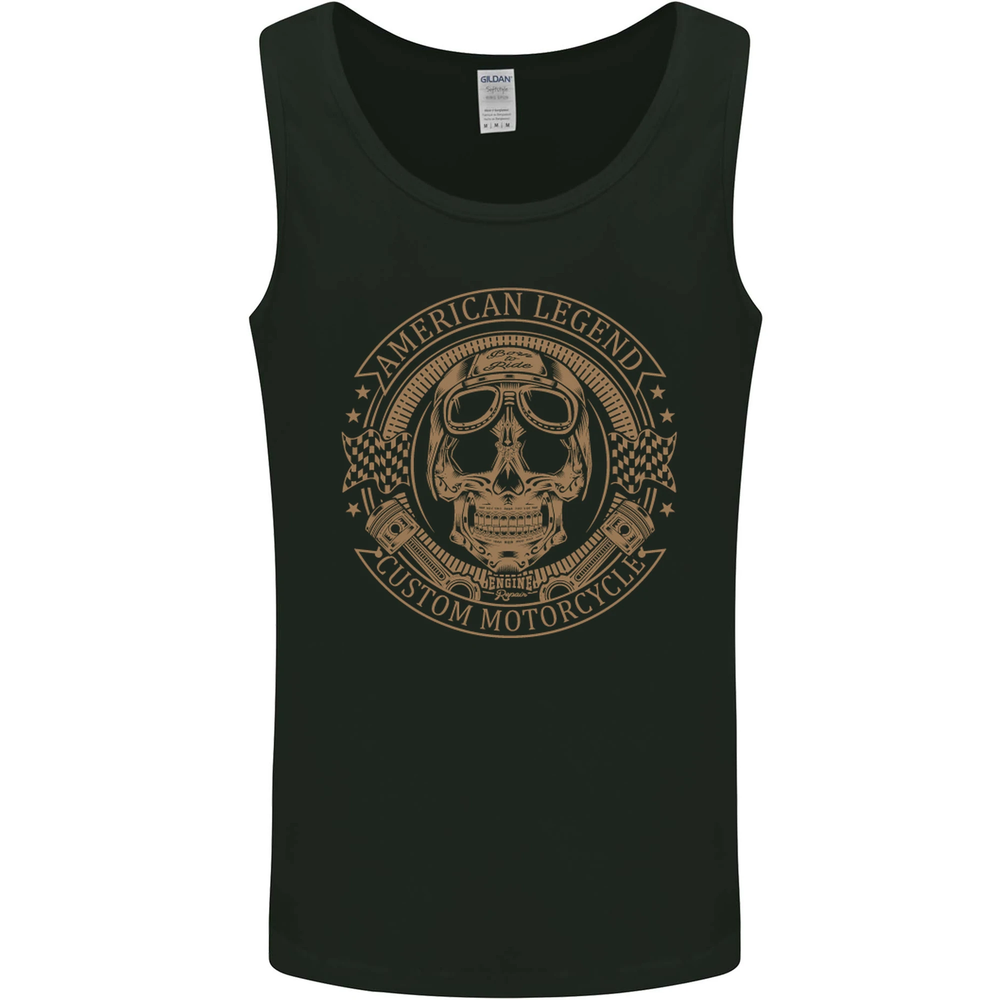 American Legend Biker Motorcycle Vest Tank Top for Men  