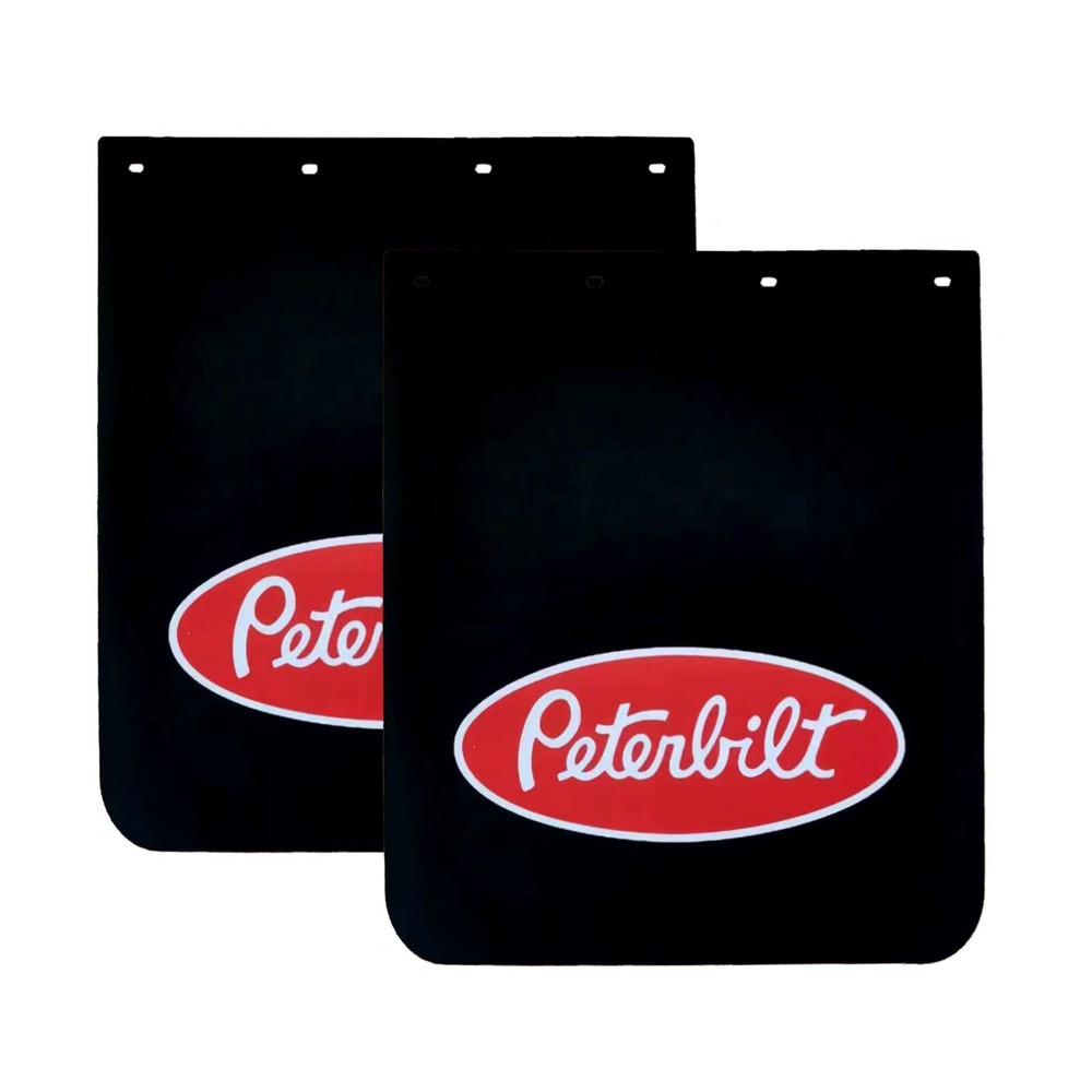 24x30 Semi Truck Mud Flaps - PVC Polymer Tractor Trailer Splash Guards in Black