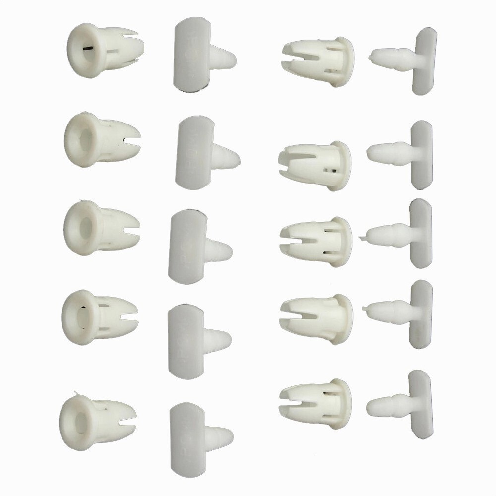 10set Plastic Side Skirt Door Sill Card Panel Overlay Trim Clips For Mercedes