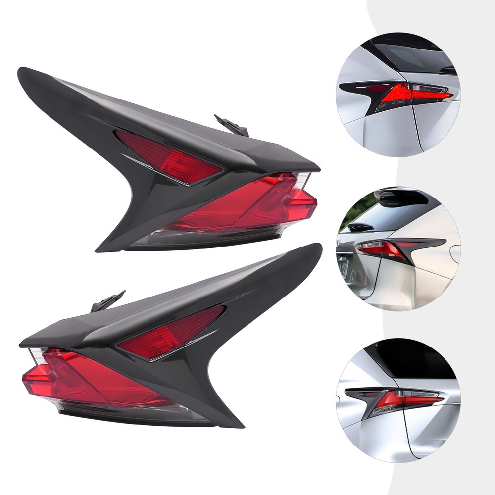 For 2015-17 Lexus NX200T/NX300H Halogen Tail Lights Rear Brake Lamps Pair LH+RH